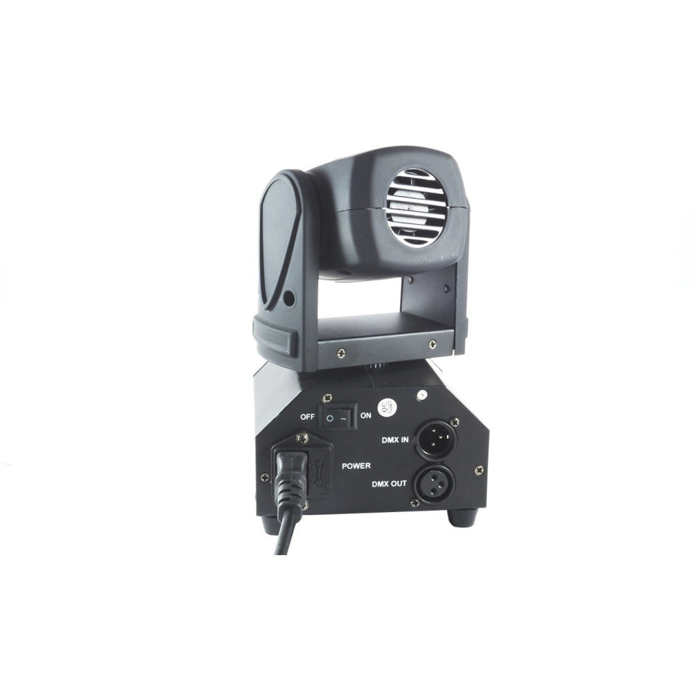 Trade Shop - Faro Proiettore 1 Led Rgb Testa Rotante Effetti Disco Dj Luce Flash Color Led -