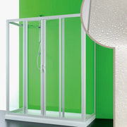 Box Doccia 3 lati 80x120x80 CM in Acrilico mod. Mercurio 2 con apertura centrale