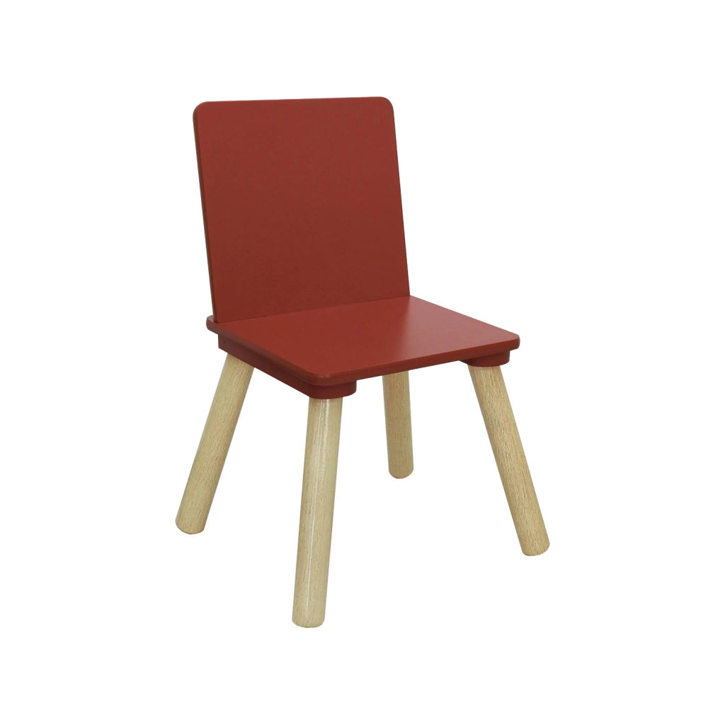 Tavolo per bambini con 2 sedie, terracotta