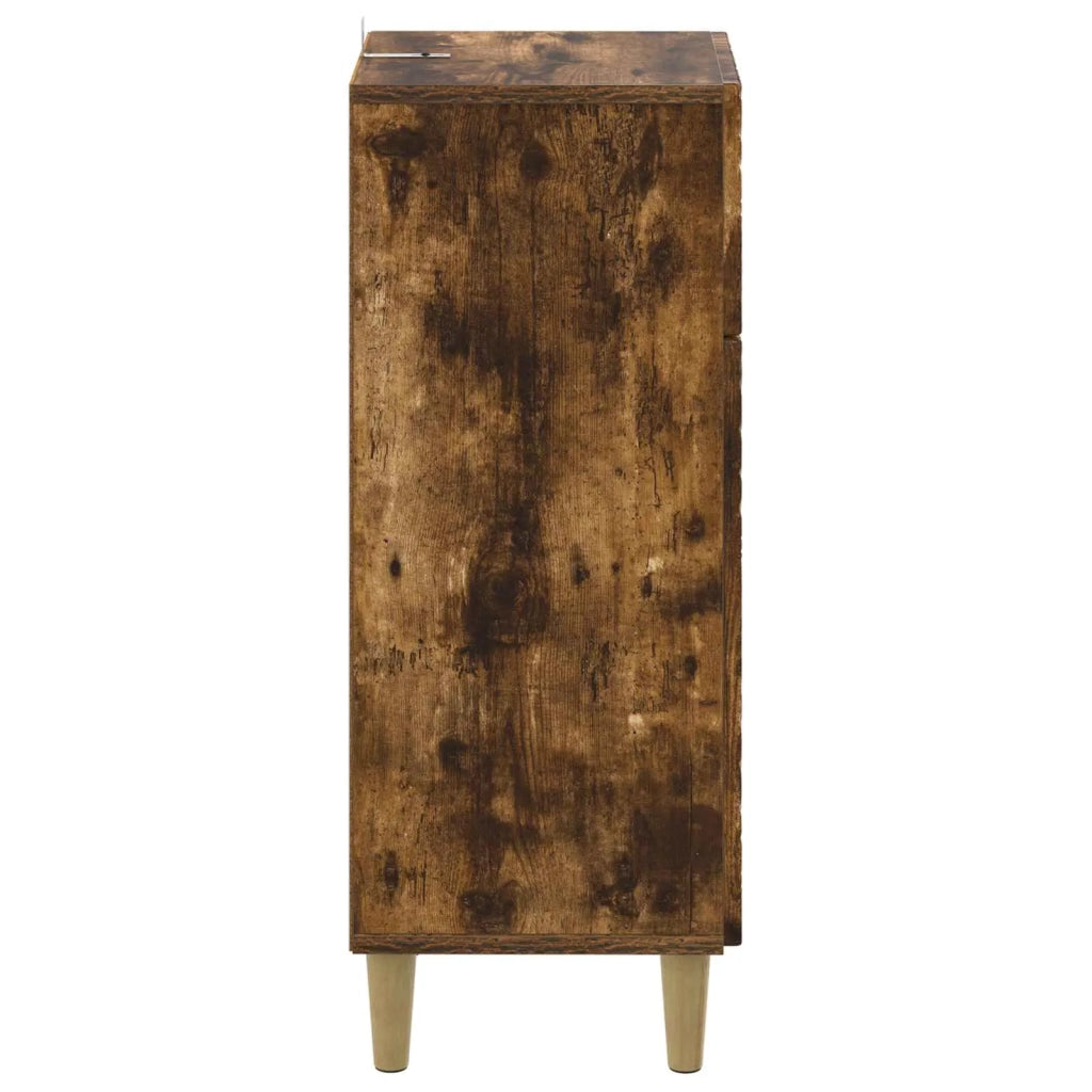 Mobiletto da Bagno DELFT Rovere Fumo 30 x 31 x 80 cm 897050