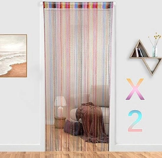 Velo per finestra - 100 x 200 cm - 18 colori - 2 pezzi