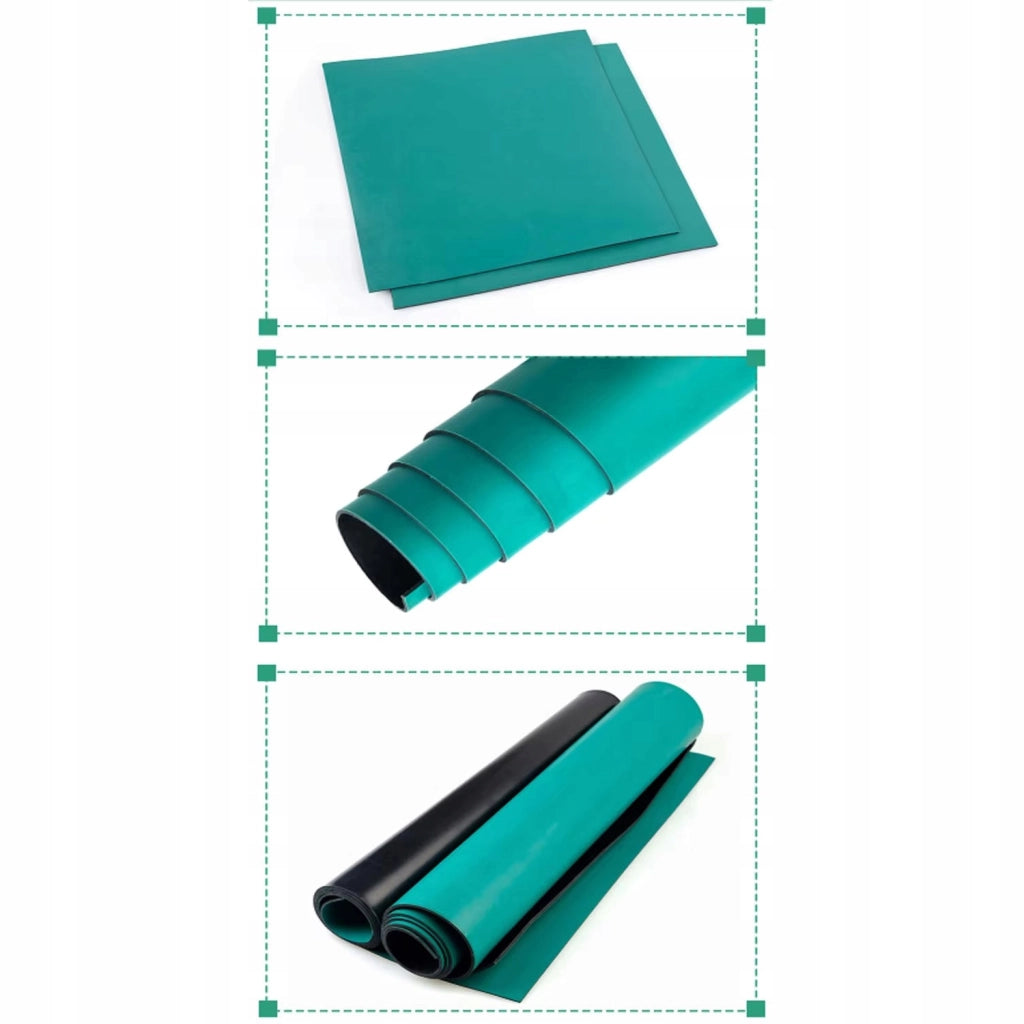 Tappetino Antistatica ESD Verde 1m x 10m Spessore 2mm – Protezione Elettrostatica