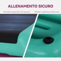 Stepper per Aerobica Antiscivolo e Regolabile su 3 Livelli, in Plastica e PP, 110x40x20 cm, Multicolore