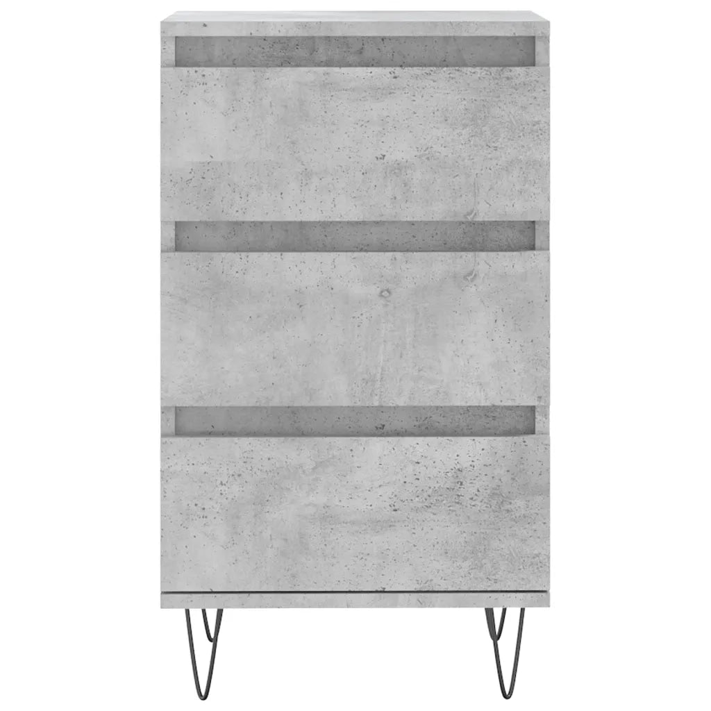 Credenza Grigio Cemento 40x35x70 cm in Legno Multistrato 831096