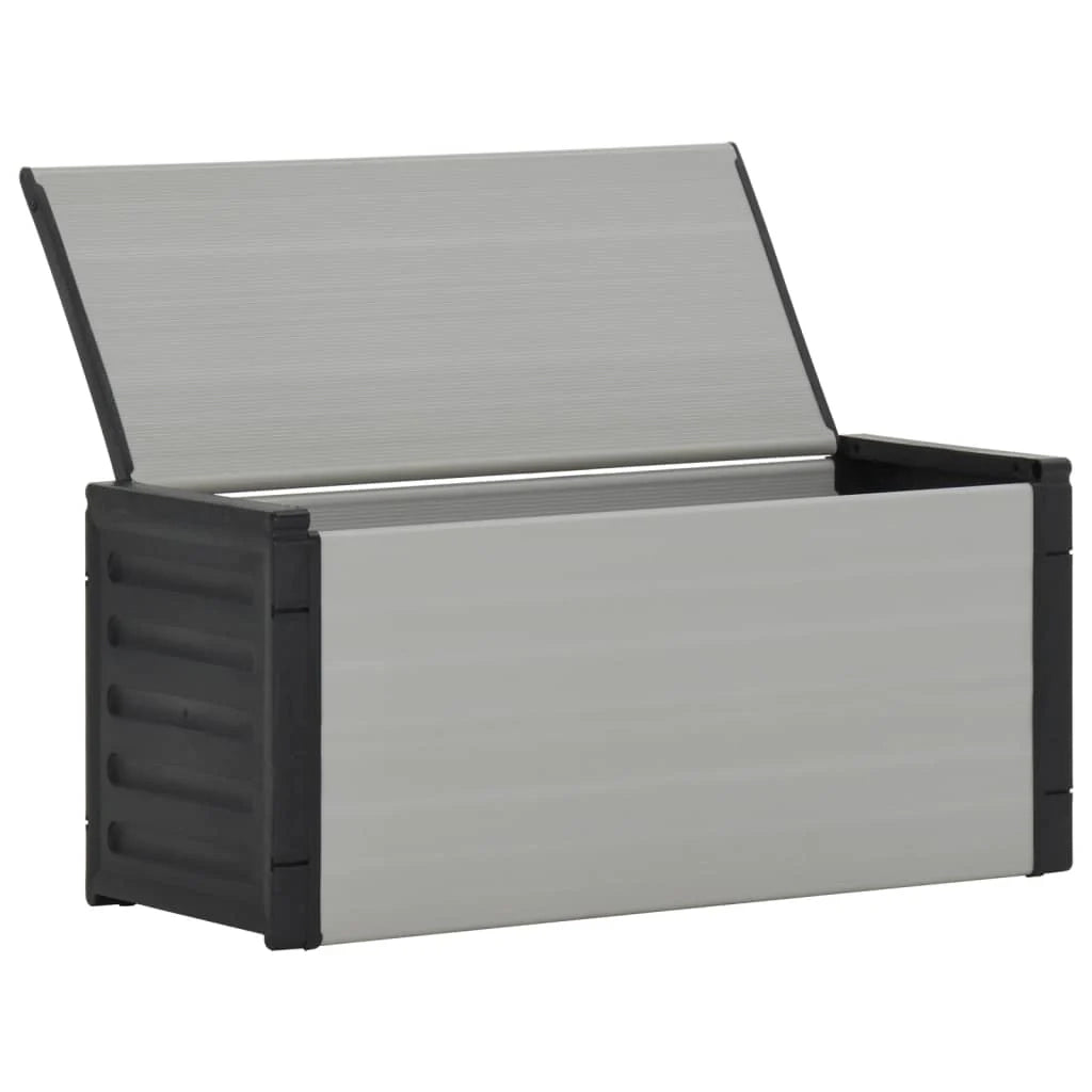 Mobiletto per rifiuti da giardino 85 x 34 x 40 cm grigio 02_0006065