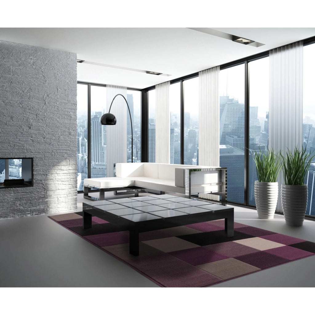 Tappeto Sona 2034 Moderno Patchwork Argento