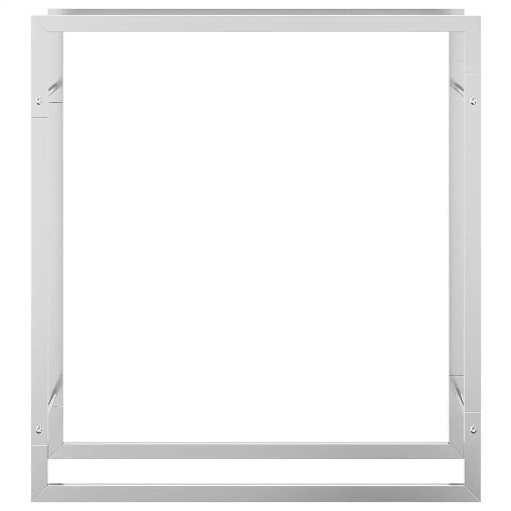 Portalegna 80x28x86 cm in Acciaio Inossidabile 357862