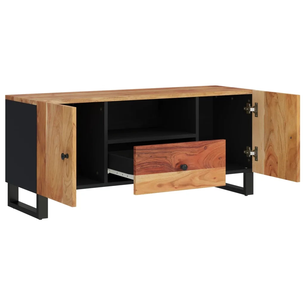 Mobile TV 105x33,5x46cm Legno Massello Acacia Legno Multistrato 351959