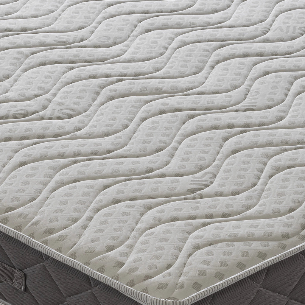 Materasso Matrimoniale 160x190 in Memory Foam  11 zone di comfort  Rivestimento Silver Safe