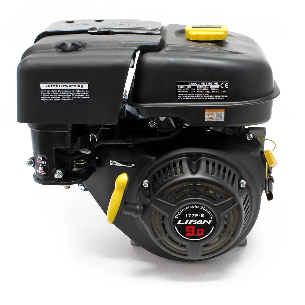 LIFAN 177 Motore a benzina 4 tempi, 1 cilindro OHV, 6,6 kW 9 CV 25,4 mm con avviamento manuale
