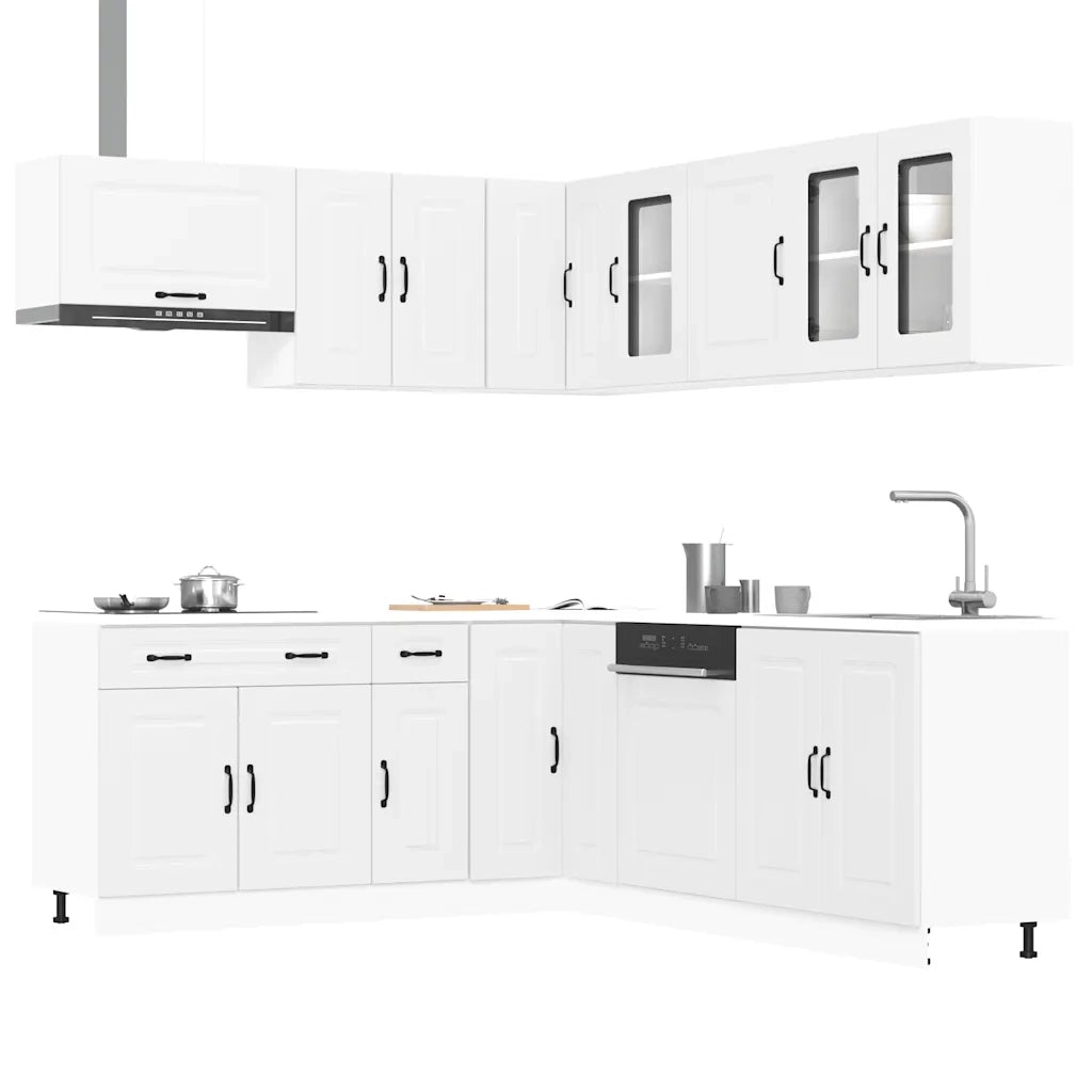 Set Mobili da Cucina 11 pz Kalmar Bianchi Legno Multistrato 3314911