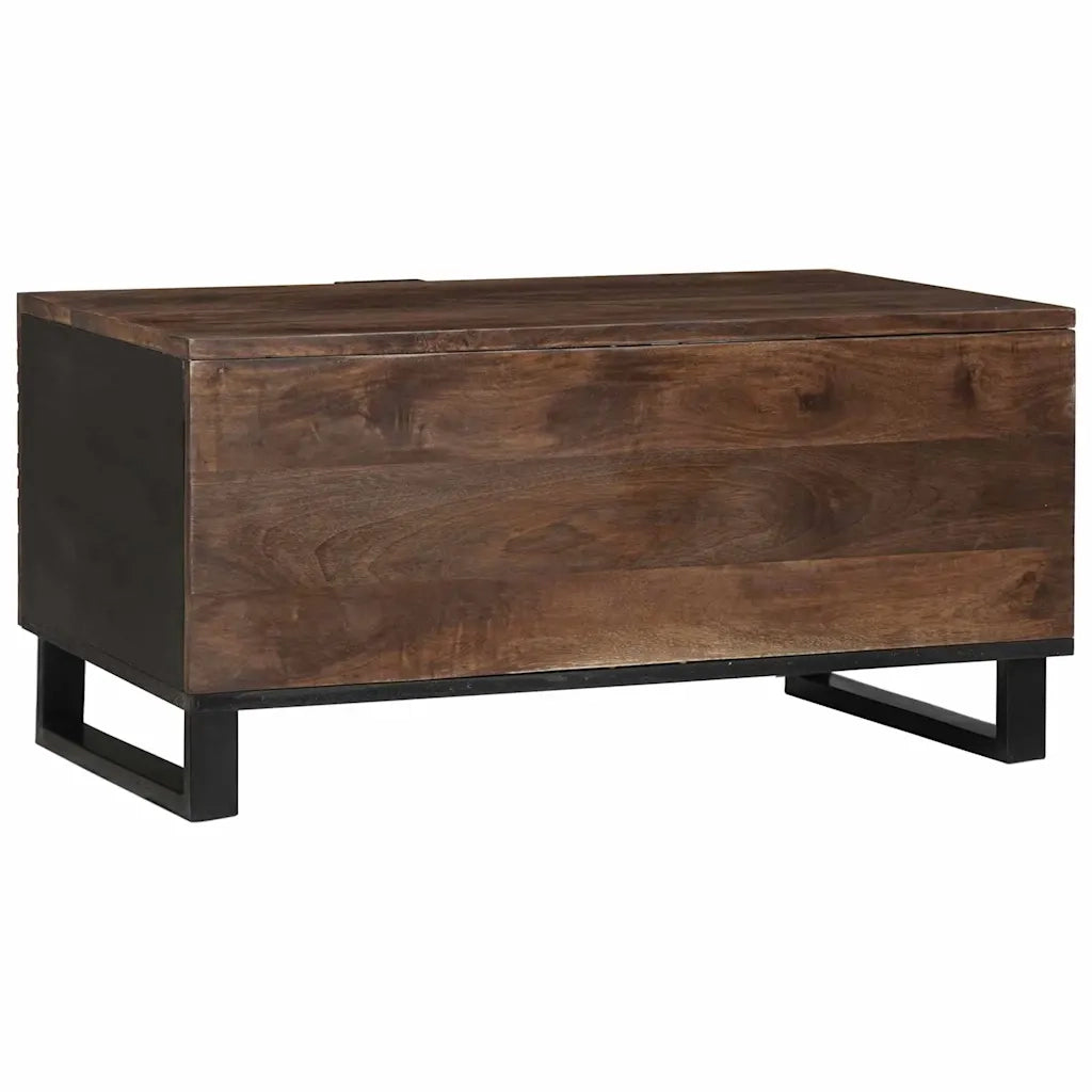 Tavolino da salotto Marrone e Nero 80 x 50 x 40 cm 4018012
