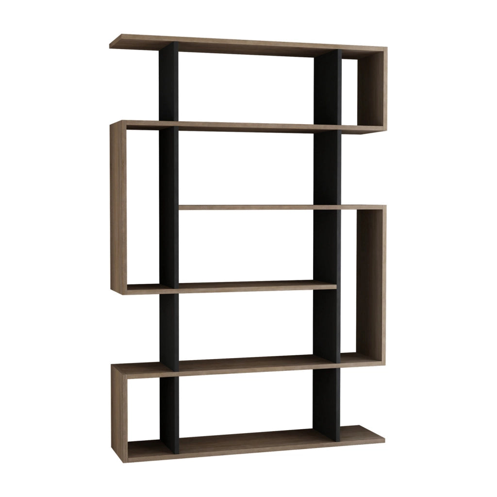 Libreria in legno "Mito" - 110 x 25 x 161 cm - Rovere Sonoma Antracite
