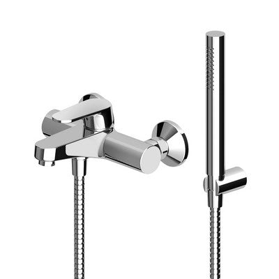MONOCOMANDO VASCA-DOCCIA ESTERNO C/ACCESSORI SERIE SUN Cromo zucchetti