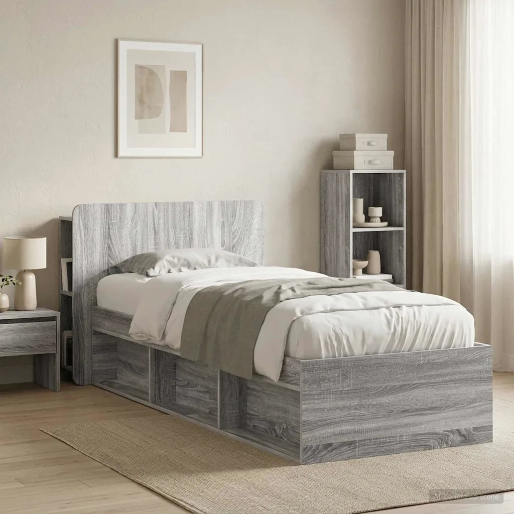 Testata del letto Grigio Sonoma Legno ingegnerizzato