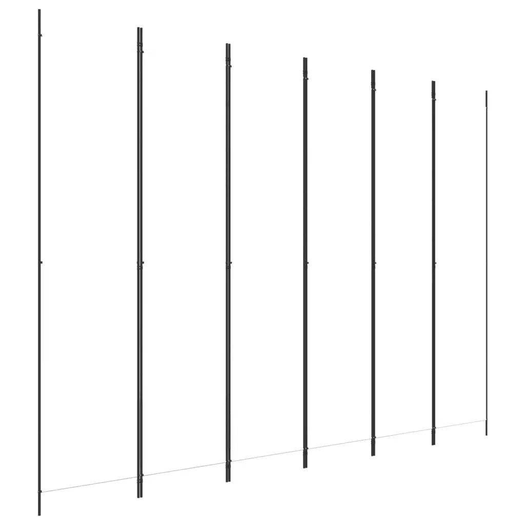 Divisorio a 4 Pannelli Bianco 300x220 cm Tessuto 350206