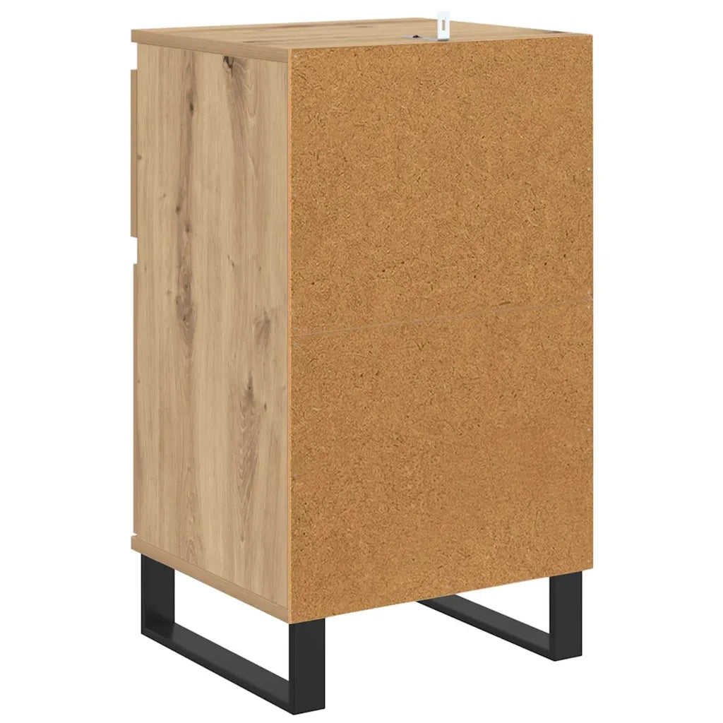 Credenza-Buffet-Armadio da cucina rovere artigianale 35 x 40 x 70 cm Legno multistrato 833193