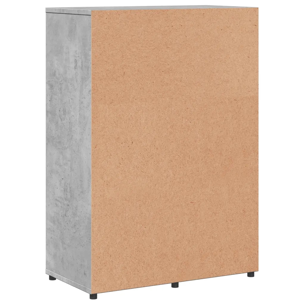 Credenze 2 pz Grigio Cemento 60x31x84 cm in Legno Multistrato 3276591