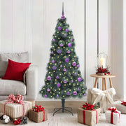 Albero di Natale artificiale preilluminato con set di palline
