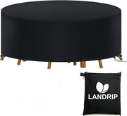 Tavolo da giardino impermeabile - Protezione per mobili da giardino - 1 pezzo - Nero - 190x80CM