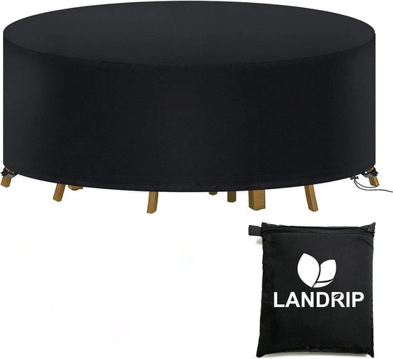 Tavolo da giardino impermeabile - Protezione per mobili da giardino - 1 pezzo - Nero - 190x80CM