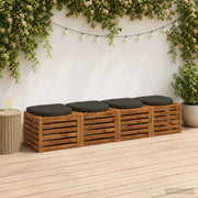 Cuscini per Sedia in 4 Pezzi 4 pz 100% Poliestere Antracite 945290