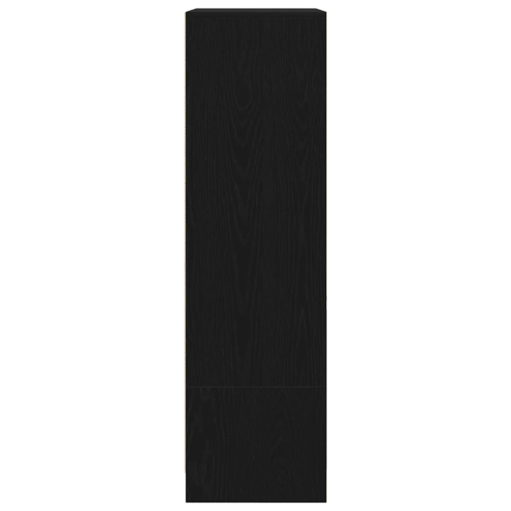 Armadio con Cassetto Rovere Nero 55,5x34x119,5 cm in Truciolato CFW4042516