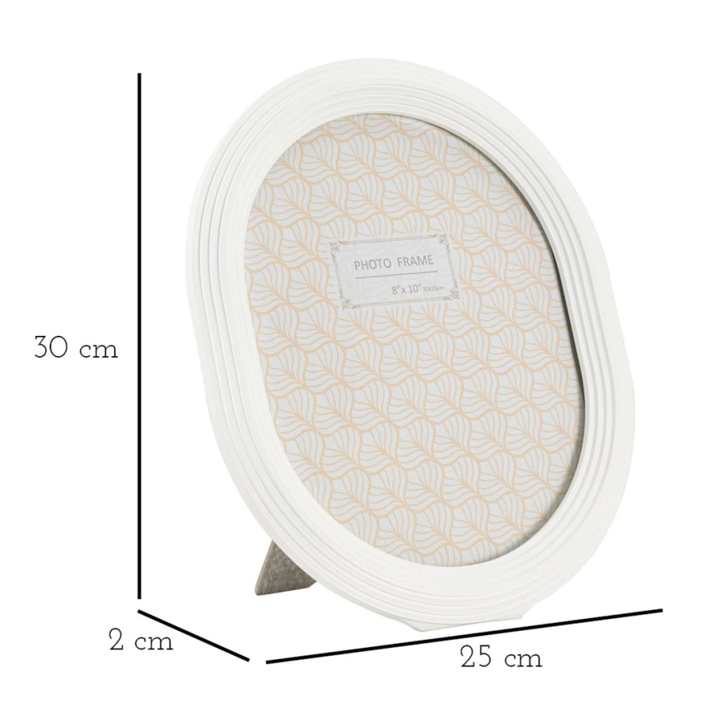 Portafoto Olistic 53, Bianco, Poliresina, 25x2x30 cm