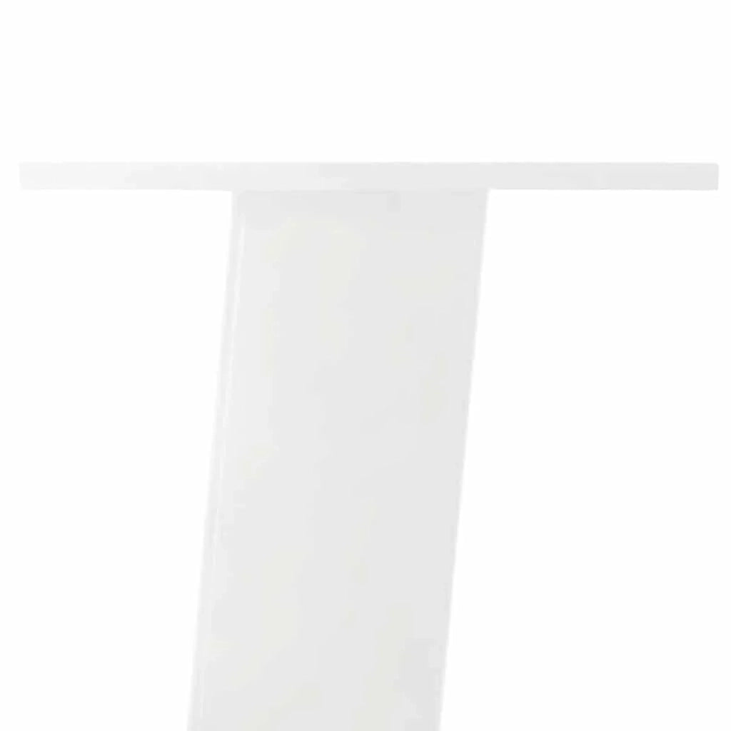 Set di 4 gambe per tavolino da caffè 30 cm con piedini in gomma dal design moderno ed elegante in acciaio bianco 02_0056782