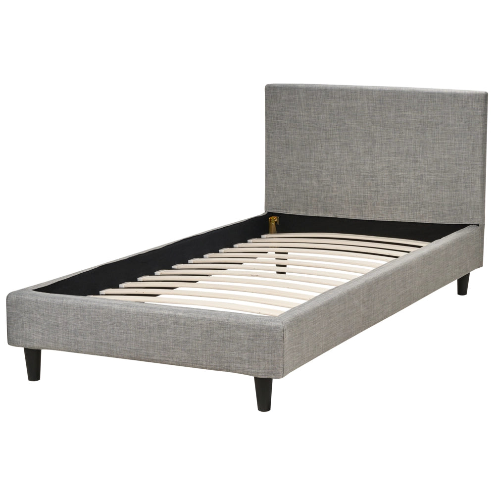 Fodera per telaio letto in velluto grigio chiaro 90 x 200 cm Sfoderabile Lavabile stile retrò