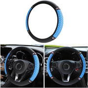 Occhiali per volante in pelle imitata - Antiscivolo - Volante universale - Diametro 37-38 cm - Accessorio auto di moda - morbido e confortevole - Occhiali per volante