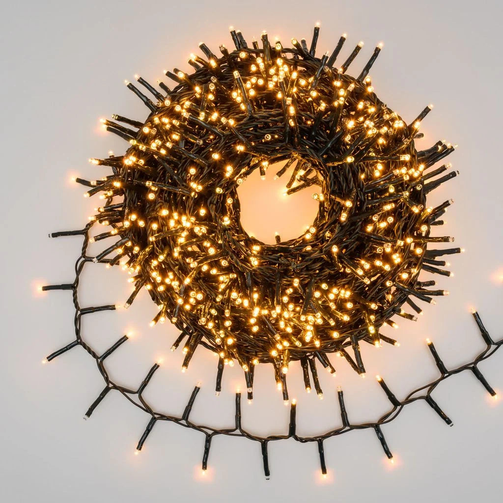 Catena Nastro di Luce 1000 miniled con Multiflash - giallo-oro