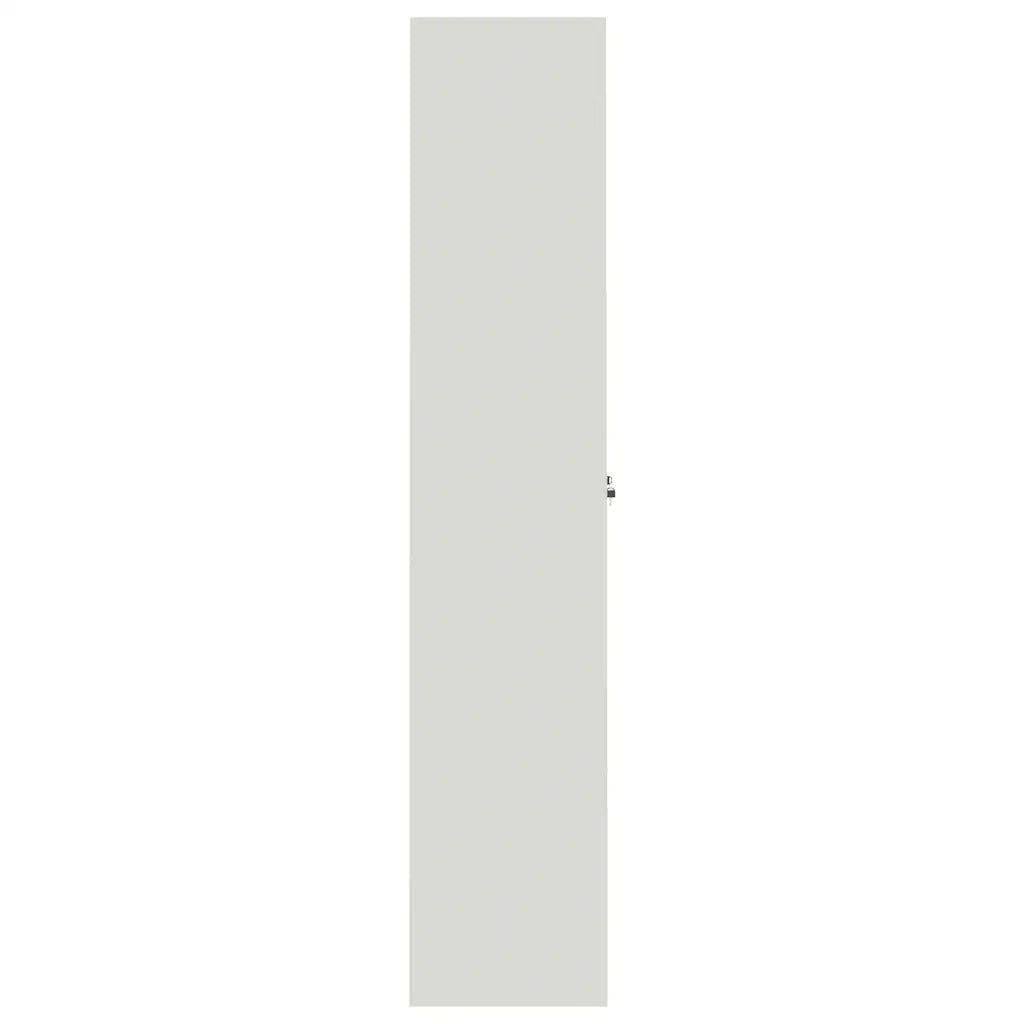 Armadio Classificatore Grigio Chiaro 90x40x200 cm in Acciaio