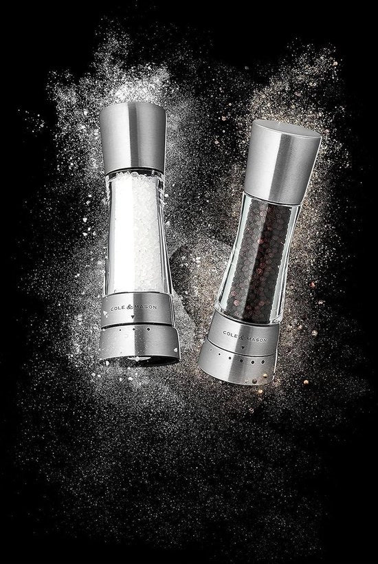 Molitore Precision+ in Acciaio Inossidabile/Acrilico 190mm - Garanzia di Tutta la Vita - Meccanismo - Molitore di Pepe