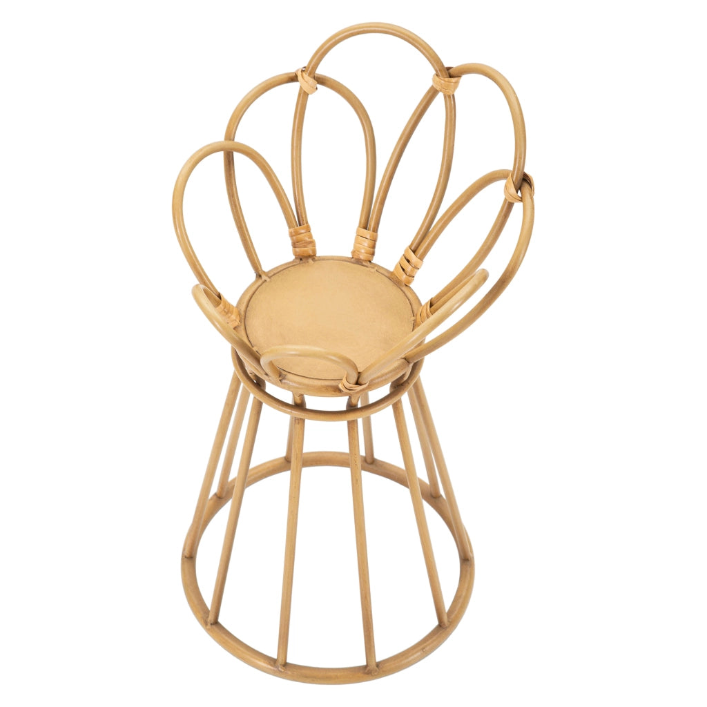 Damesala, Vaso Portavaso Finiture in Rattan, Marrone Rovere