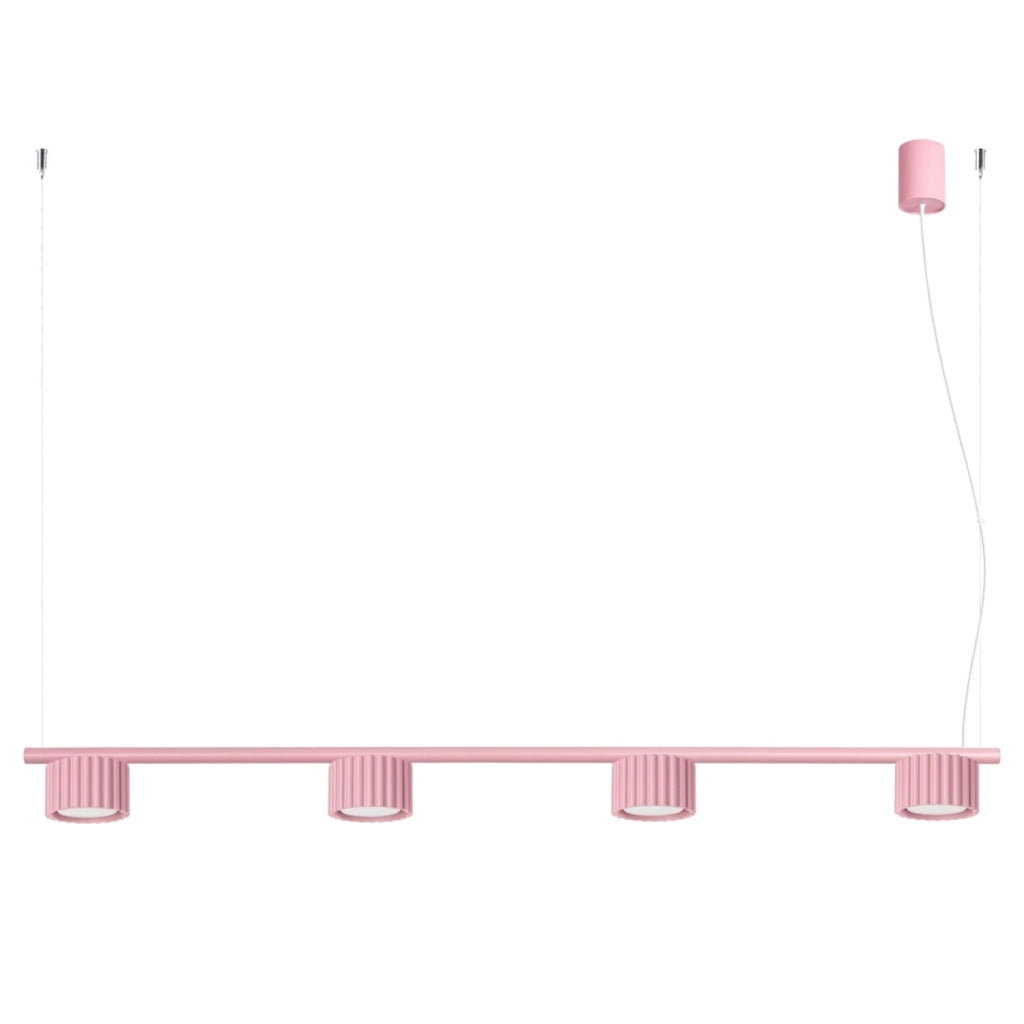 Lampadario AURA 4 rosa Gx53
