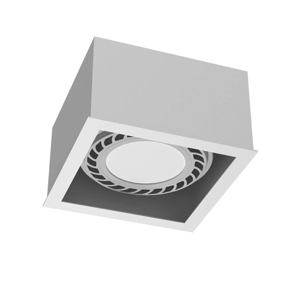 Faretto incasso soffitto bianco quadrato GU10 18W CAGE