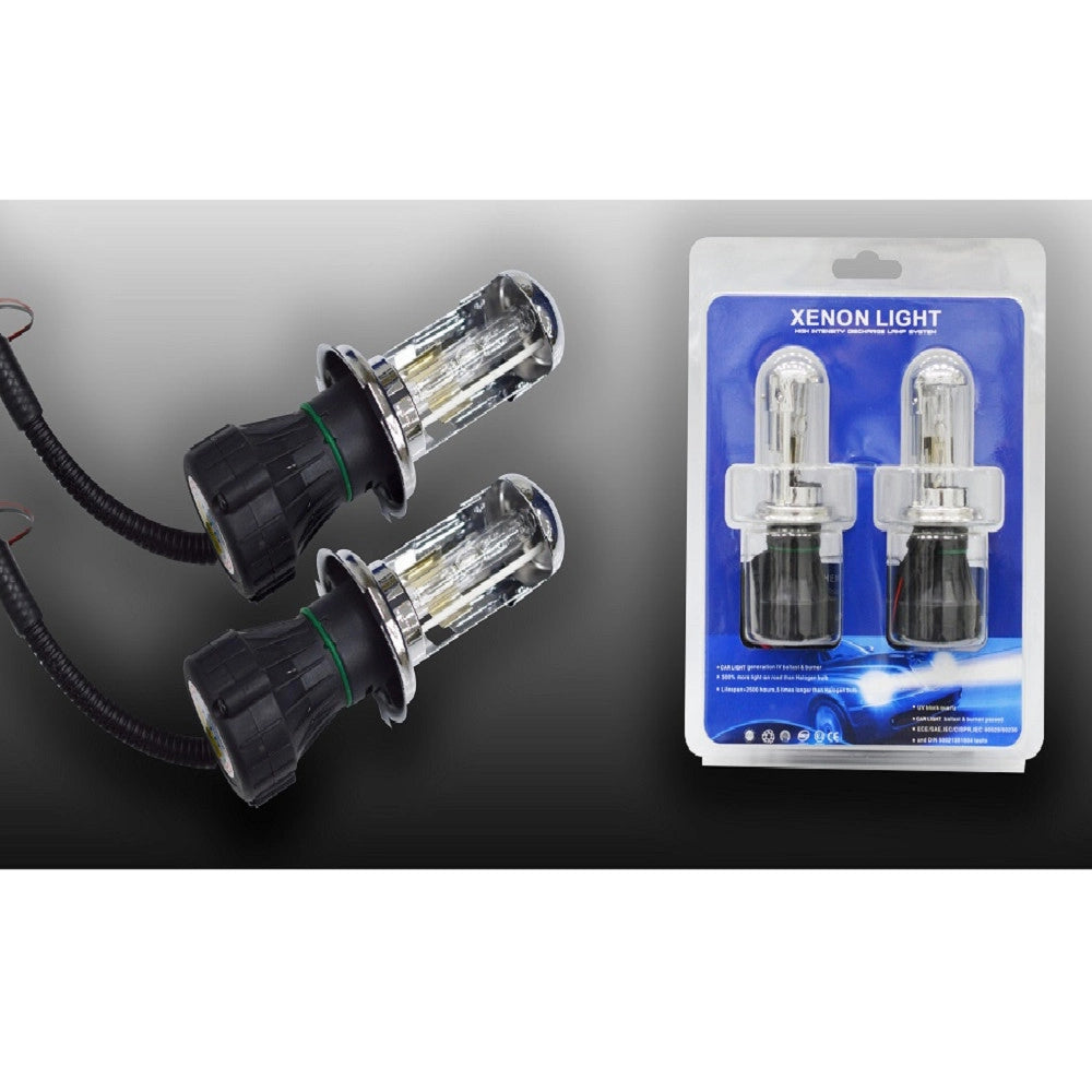 Trade Shop - Coppia Lampade H4 Fari Auto H4-3 Xenon Light Kit 12v 55 W Maxtech Xenon-55w-h4-3 -