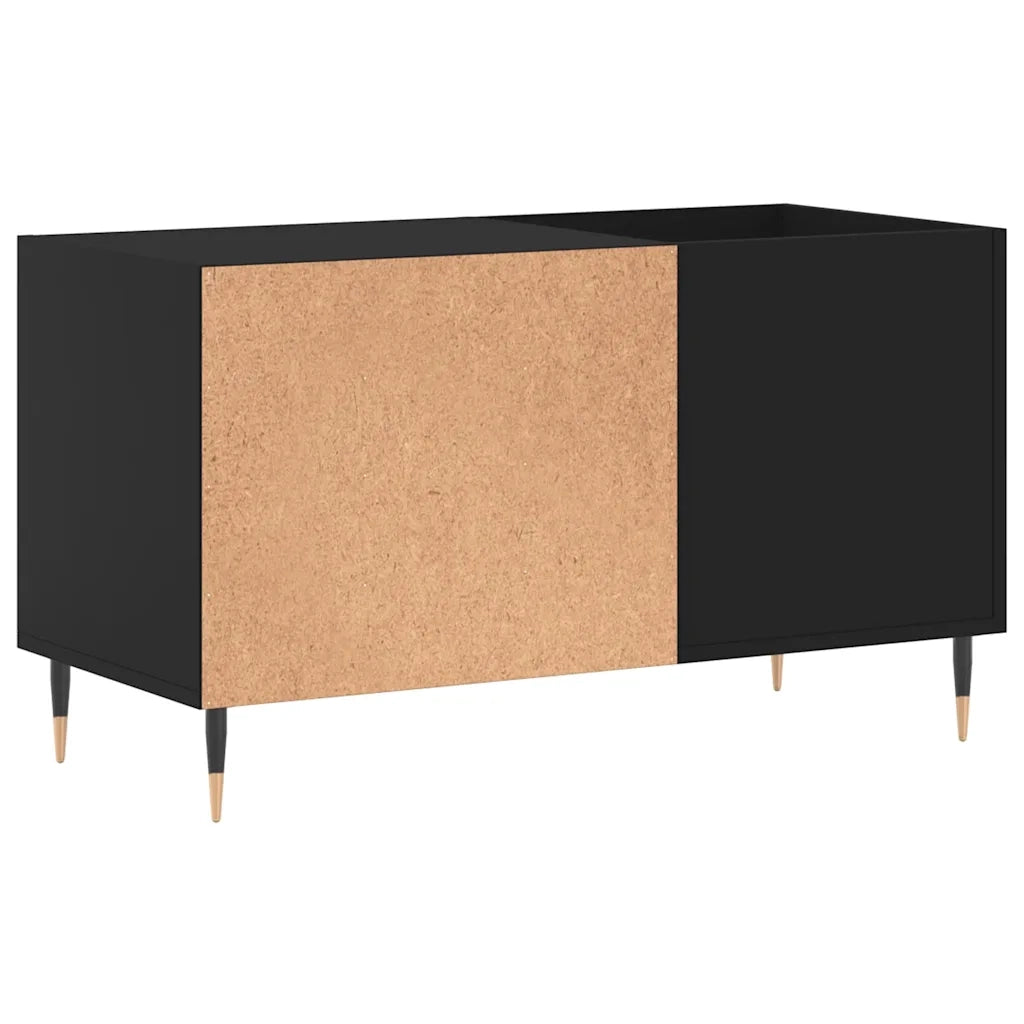 Mobile Porta Dischi Nero 85x38x48 cm in Legno Multistrato CFW9320458