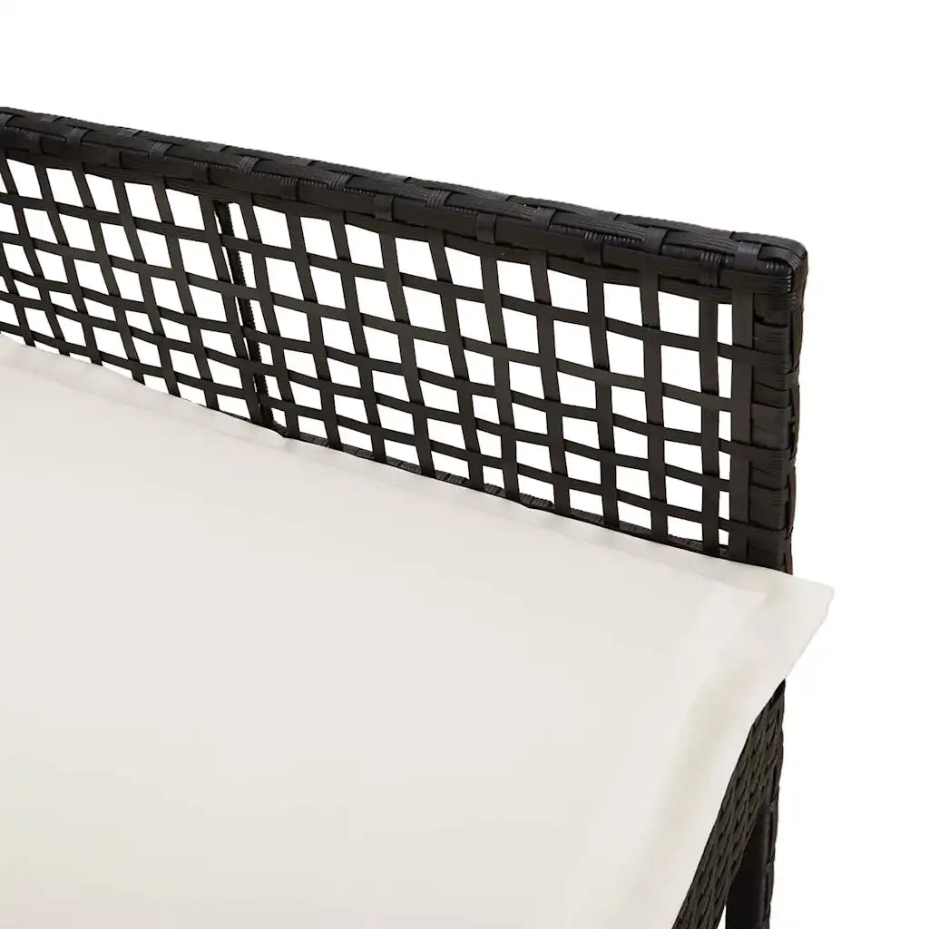 Sedia da Giardino 2 pz | Sedie da Esterno Nero 55 x 53 x 85 cm polyrattan