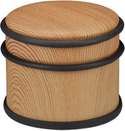 Blocco porta porte pesanti finestre in alluminio look in legno 95 cm marrone