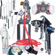 Set di Verniciatura SprayTech FullSet 2L – Pistola Pneumatica Alta Pressione con Serbatoio 2L | Maschera 6200 con Filtri