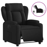 Poltrona | Sedia Relax Elettrica Reclinabile Nera in Tessuto