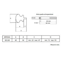 Maniglia su rosetta tonda SAGUATTI  821/60SAQ in alluminio verde opaco