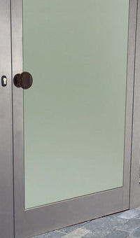 Maniglia su rosetta tonda SAGUATTI  821/60UQ in alluminio marrone lucido