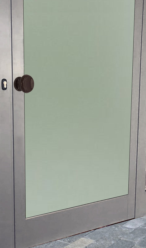 Maniglia su rosetta tonda SAGUATTI  821/60UQ in alluminio marrone lucido