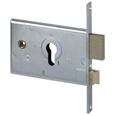 Serratura metallo infilare 44120 cisa b.q zinc f.mm 16 f.sagom m2+scr h.mm 82 e.mm 60 Cisa 