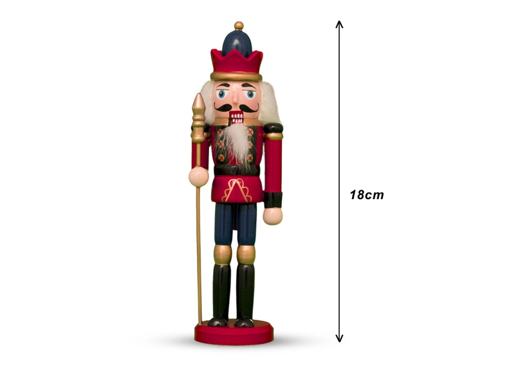 Set 1-2-4 Schiaccianoci Soldatino Accessorio Decorativo Ornamenti Natale 18 cm - 4 Pezzi - Schiaccianoci