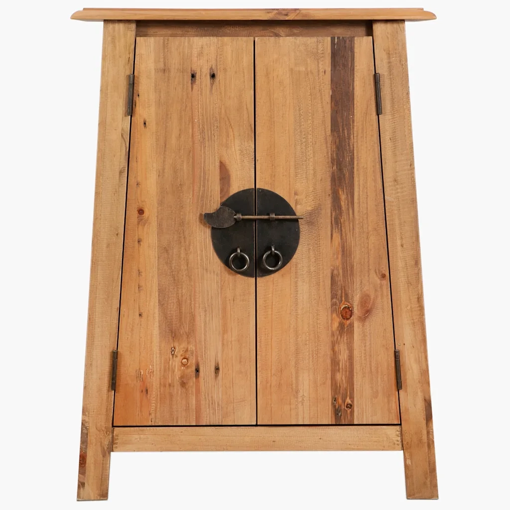 Mobile da Bagno in Legno Massello di Pino 59x32x80 cm 246037
