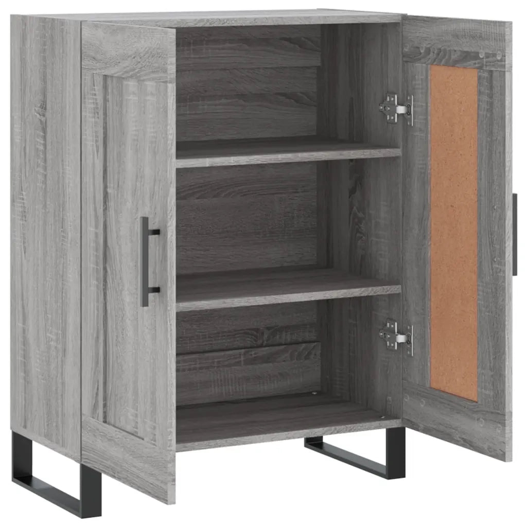 Credenza Grigio Sonoma 69,5x34x90 cm in Legno Multistrato 830226